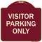 Signmission Parking Reserved Visitor Parking Heavy-Gauge Aluminum Architectural Sign, 18" x 18", BU-1818-23376 A-DES-BU-1818-23376 - alternate 1